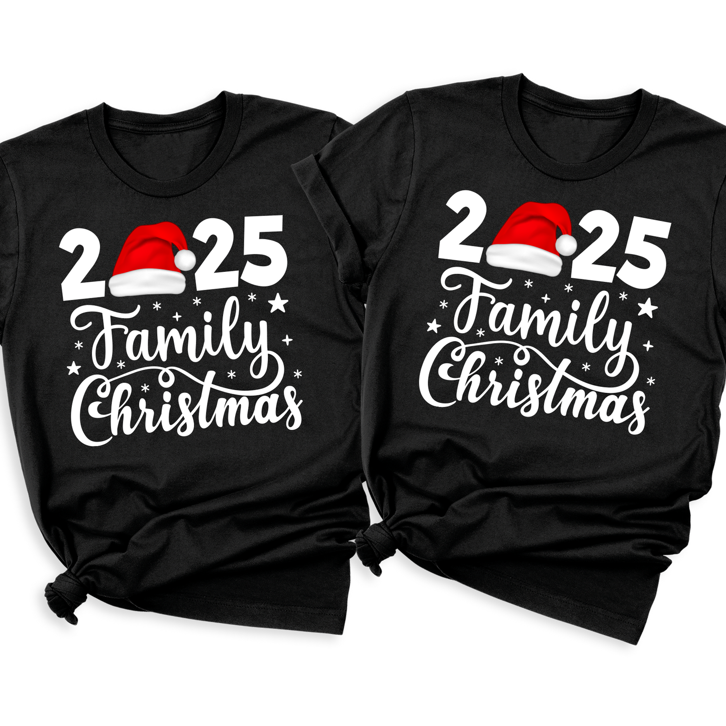 Christmas 2025 Family T-Shirts | Matching Christmas Crew Shirts