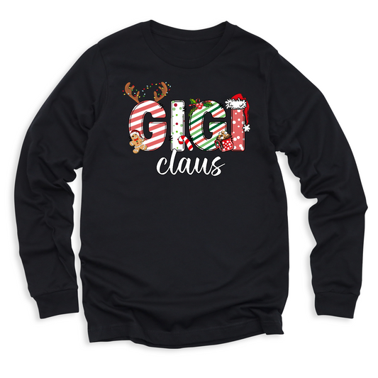 Custom Gigi Claus Sweatshirt, Family Matching Christmas Sweaters for Holiday Season