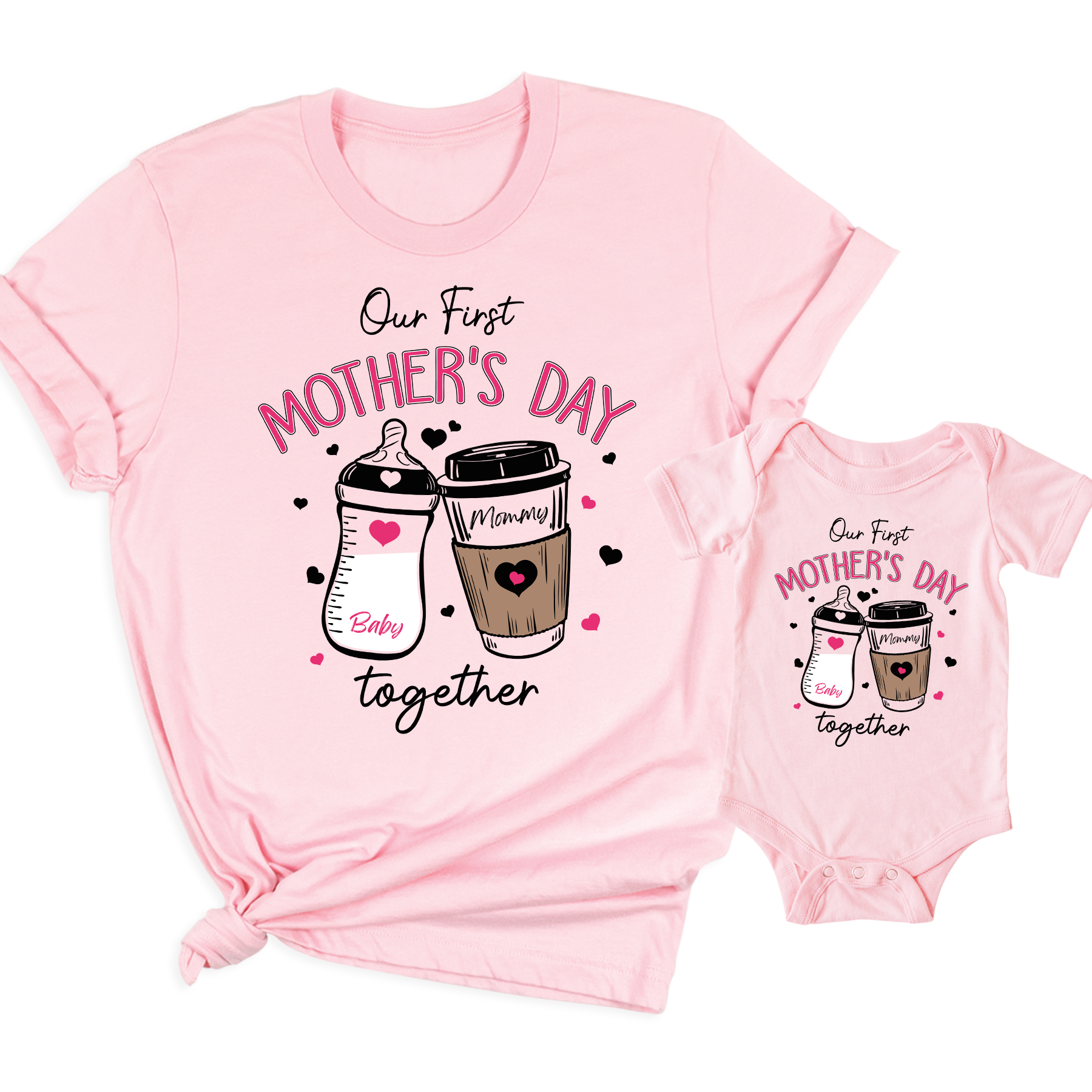 First Mother’s Day Shirt 2026 Personalized Mommy Baby Tee