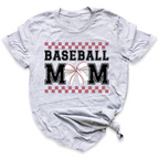 Baseball Mom Shirt Coquette Bow Tee Cute Mama Game Day Shirt