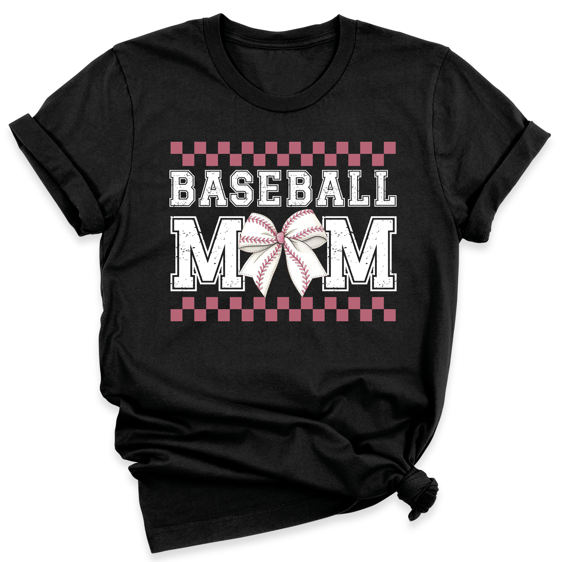 Baseball Mom Shirt Coquette Bow Tee Cute Mama Game Day Shirt