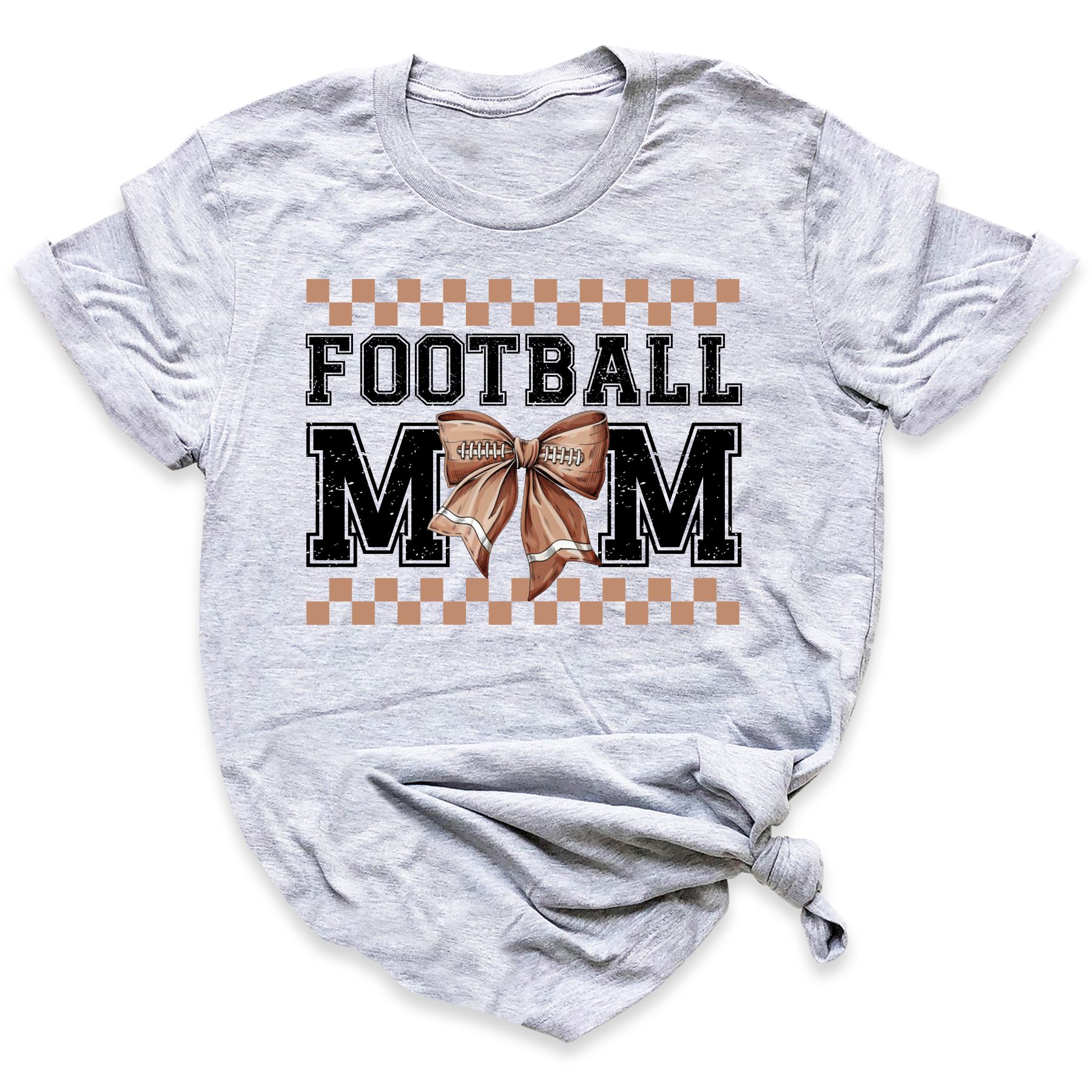 Coquette Football Bow Shirt Cute Game Day Football Mom Tee