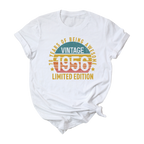 70th Birthday Shirt Vintage 1956 Limited Edition Retro Tee