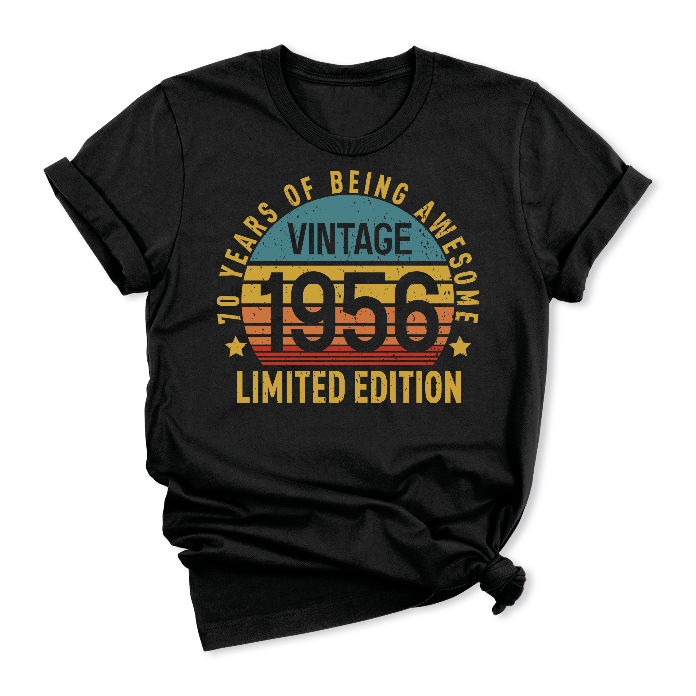70th Birthday Shirt Vintage 1956 Limited Edition Retro Tee