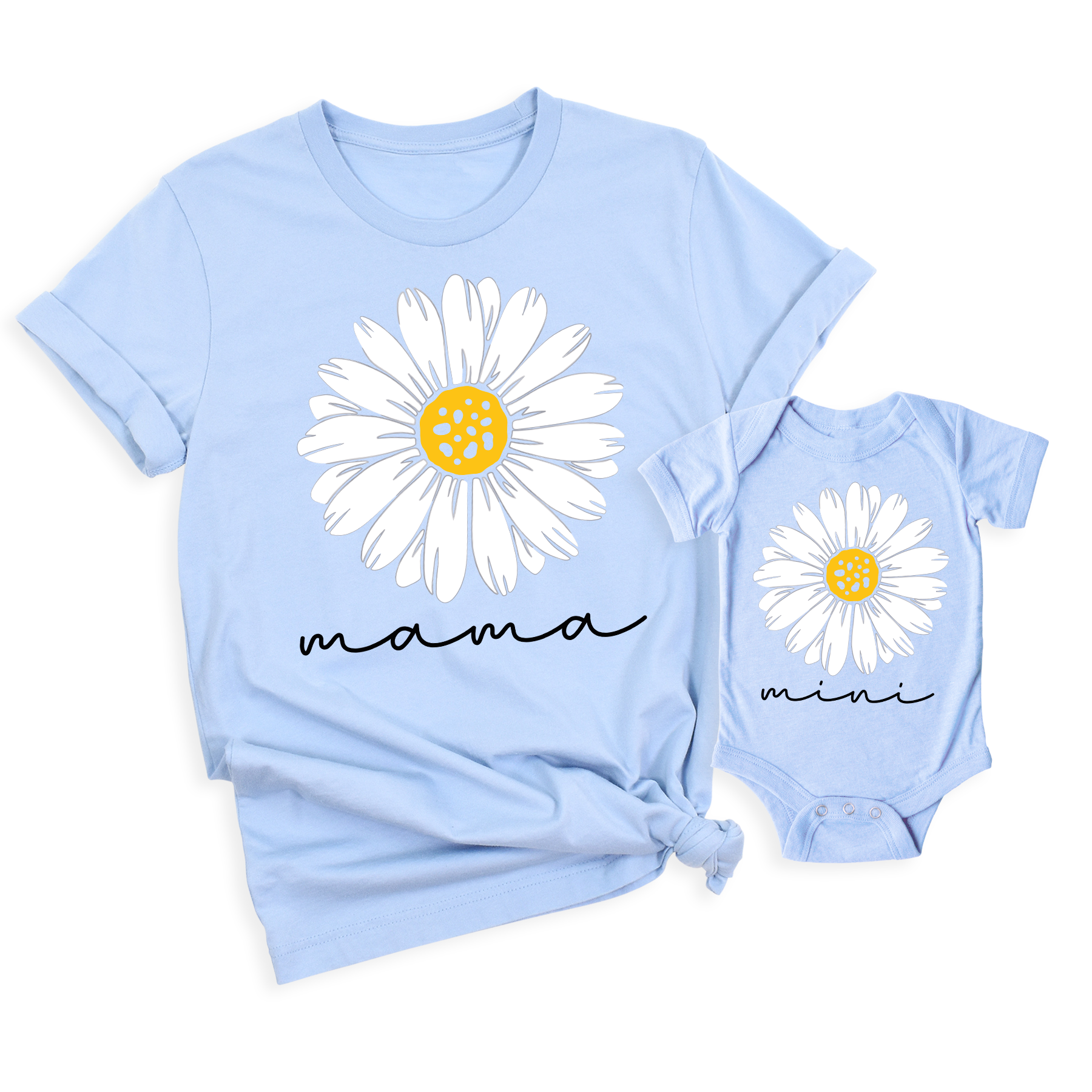 Daisy Mama Mini Matching Shirt Personalized Mom & Baby Tee