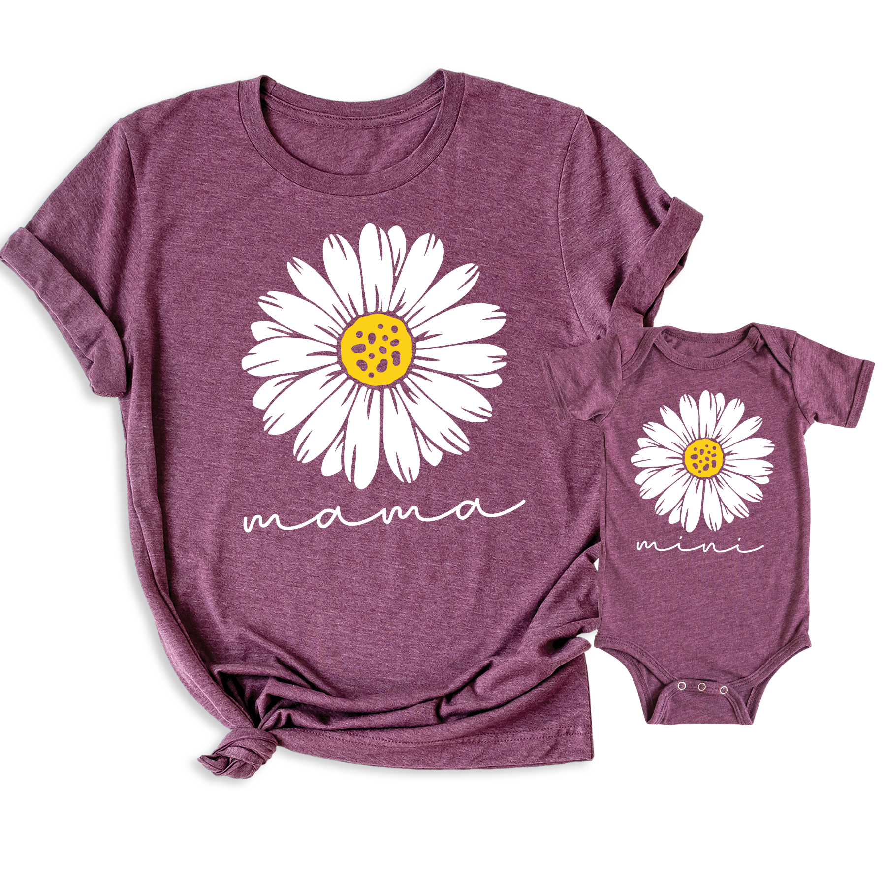 Daisy Mama Mini Matching Shirt Personalized Mom & Baby Tee