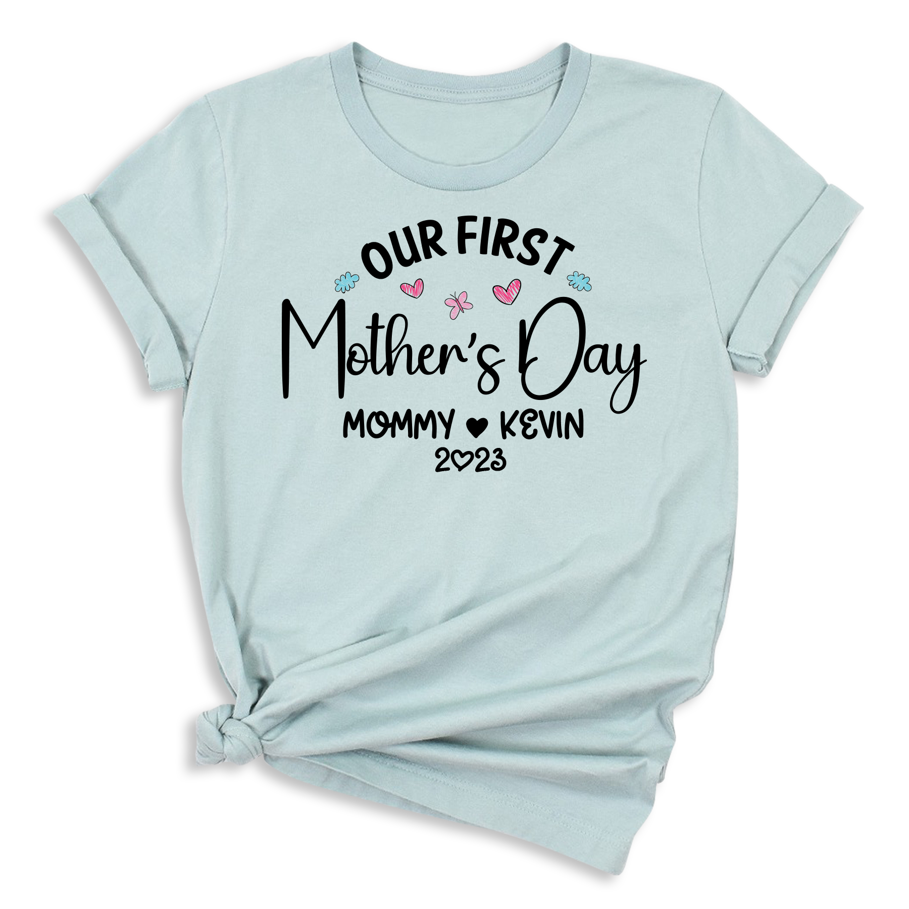 Our First Mothers Day Shirt Mom and Baby Matching Outfit