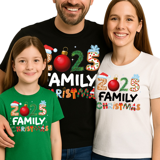 Matching Family Christmas Shirts 2025 – Cute Holiday Family Tees