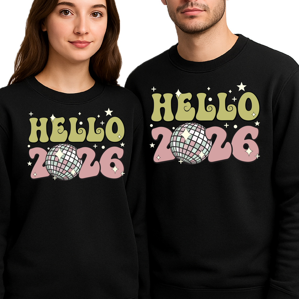 Happy 2026 Sweatshirt – New Year’s Eve Party Family Sweater, Hello 2026