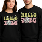 Happy 2026 Sweatshirt – New Year’s Eve Party Family Sweater, Hello 2026