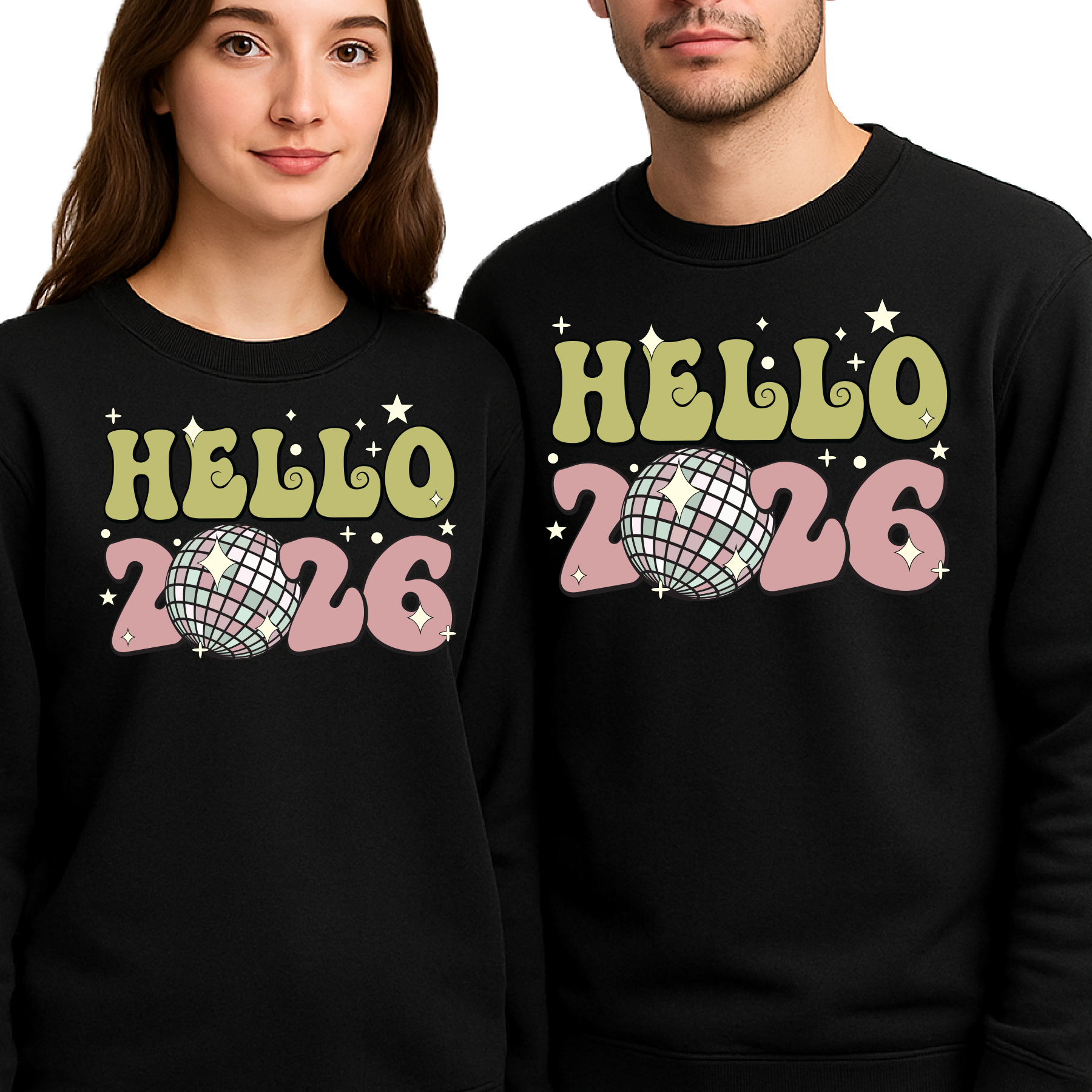 Happy 2026 Sweatshirt – New Year’s Eve Party Family Sweater, Hello 2026