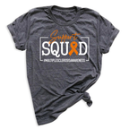 MS Awareness Shirt Orange Ribbon Support Squad Team Tee
