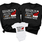 Custom Christmas Family Shirts – Personalized Name Matching Holiday Tees