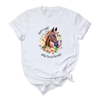 Just a Girl Who Loves Horses Shirt Horse Lover Gift Tee